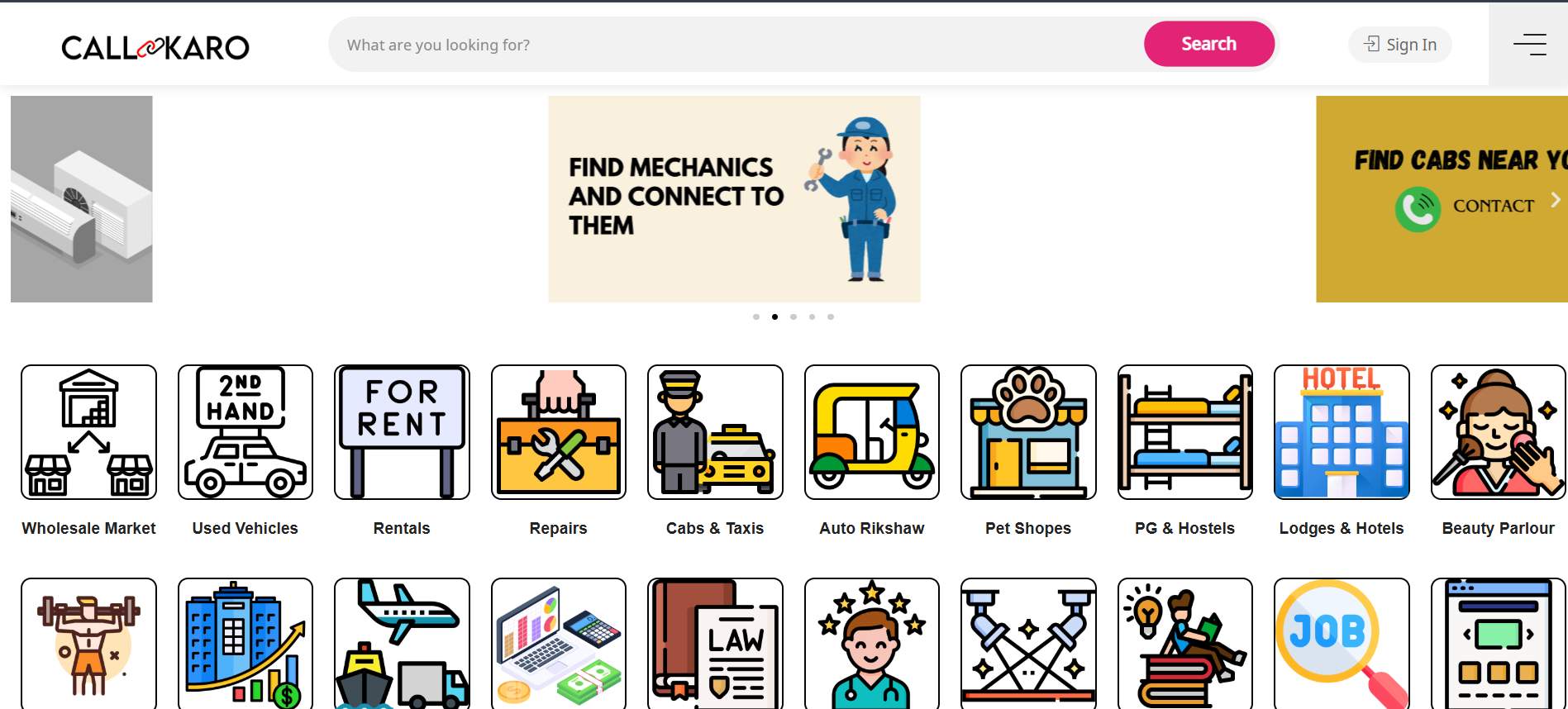 CallKaro - Service Provider Website