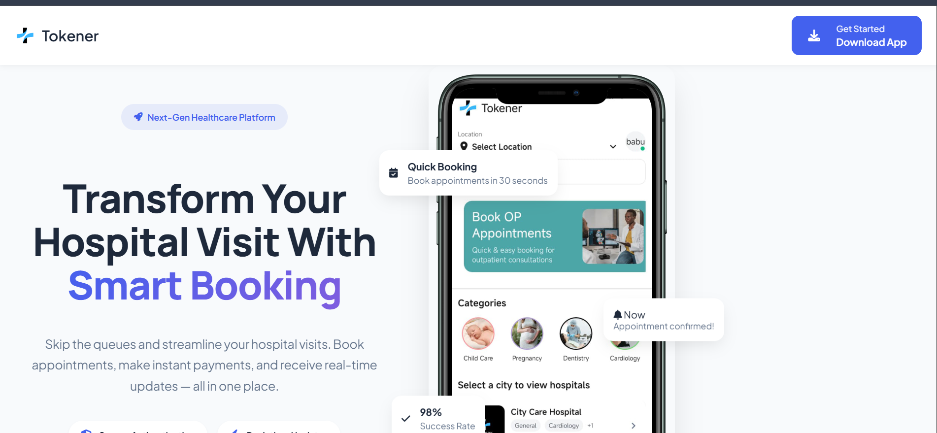 Tokener - Healthcare Platform